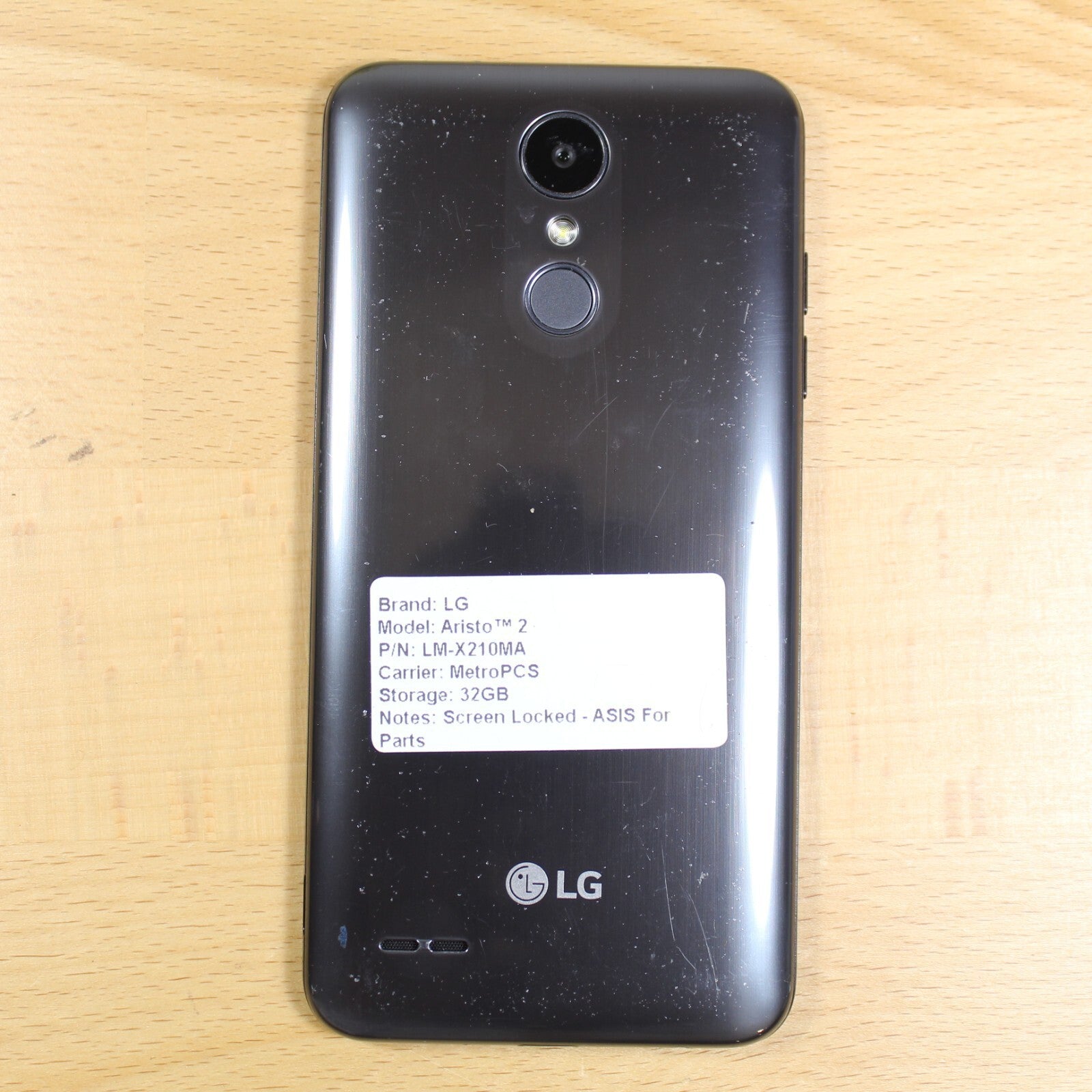 LG X Charge L64VL 16GB Black For Parts Untested #168