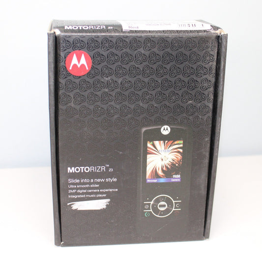 Rare Vintage Motorola MOTORIZR Z3 Red Slider Phone SE7723AD ASIS For Parts