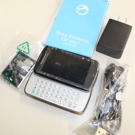 Rare Vintage Sony Ericsson TXT Pro CK15a (Movistar Phone 2G GSM Black In Box