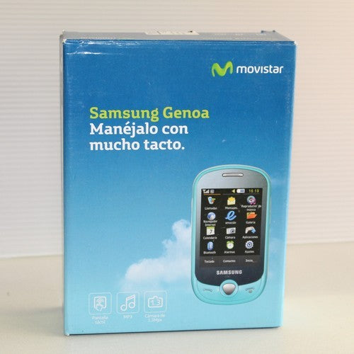 Rare Vintage Samsung GT-C3510 Genoa Sky Blue Smartphone GSM Movistar In Box