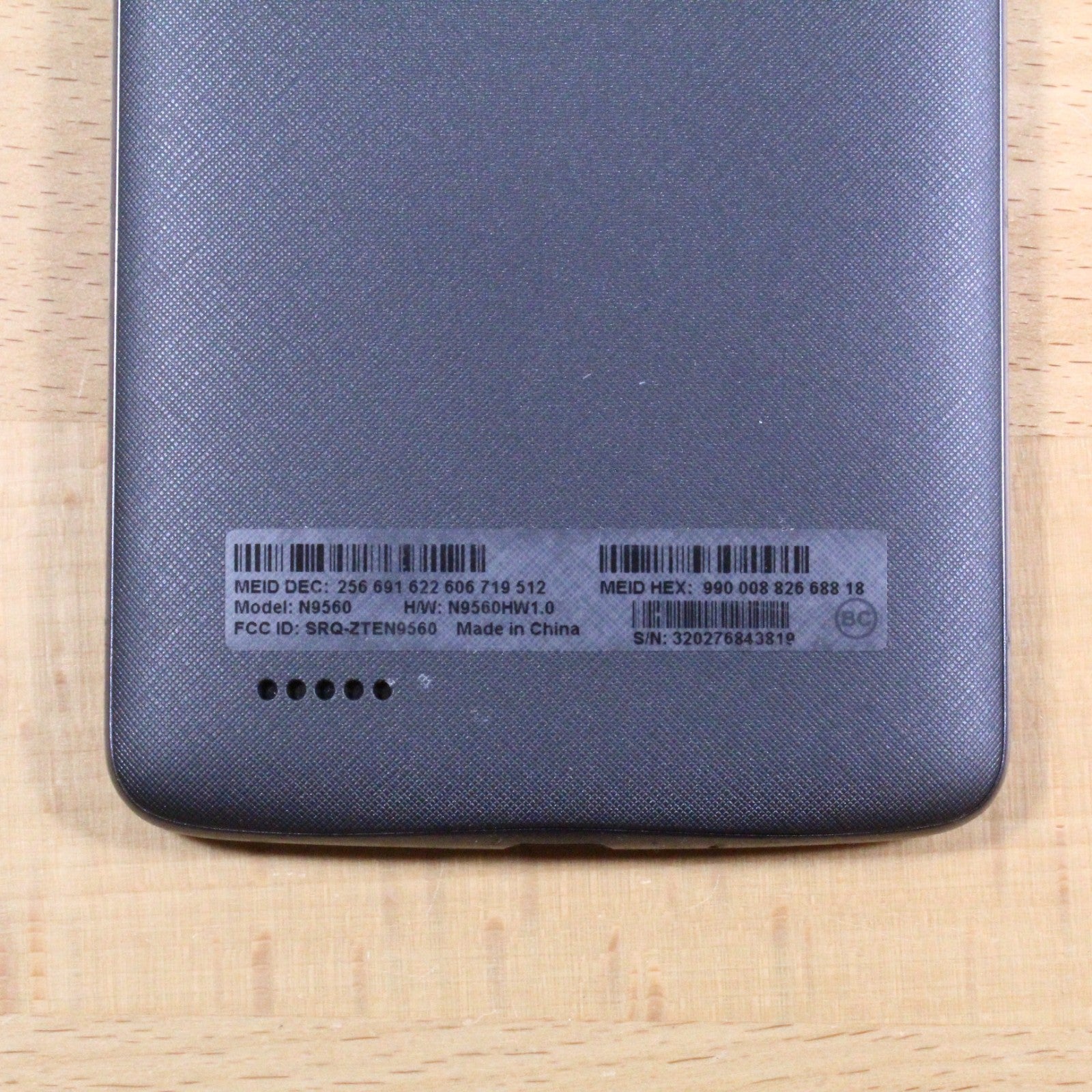 MAX XL N9560 Gray Smartphone For Parts #337