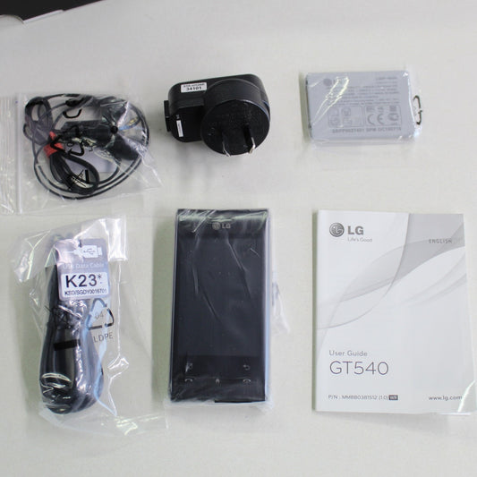 Rare Vintage LG Optimus GT540 Black Phone International In Box Collectible