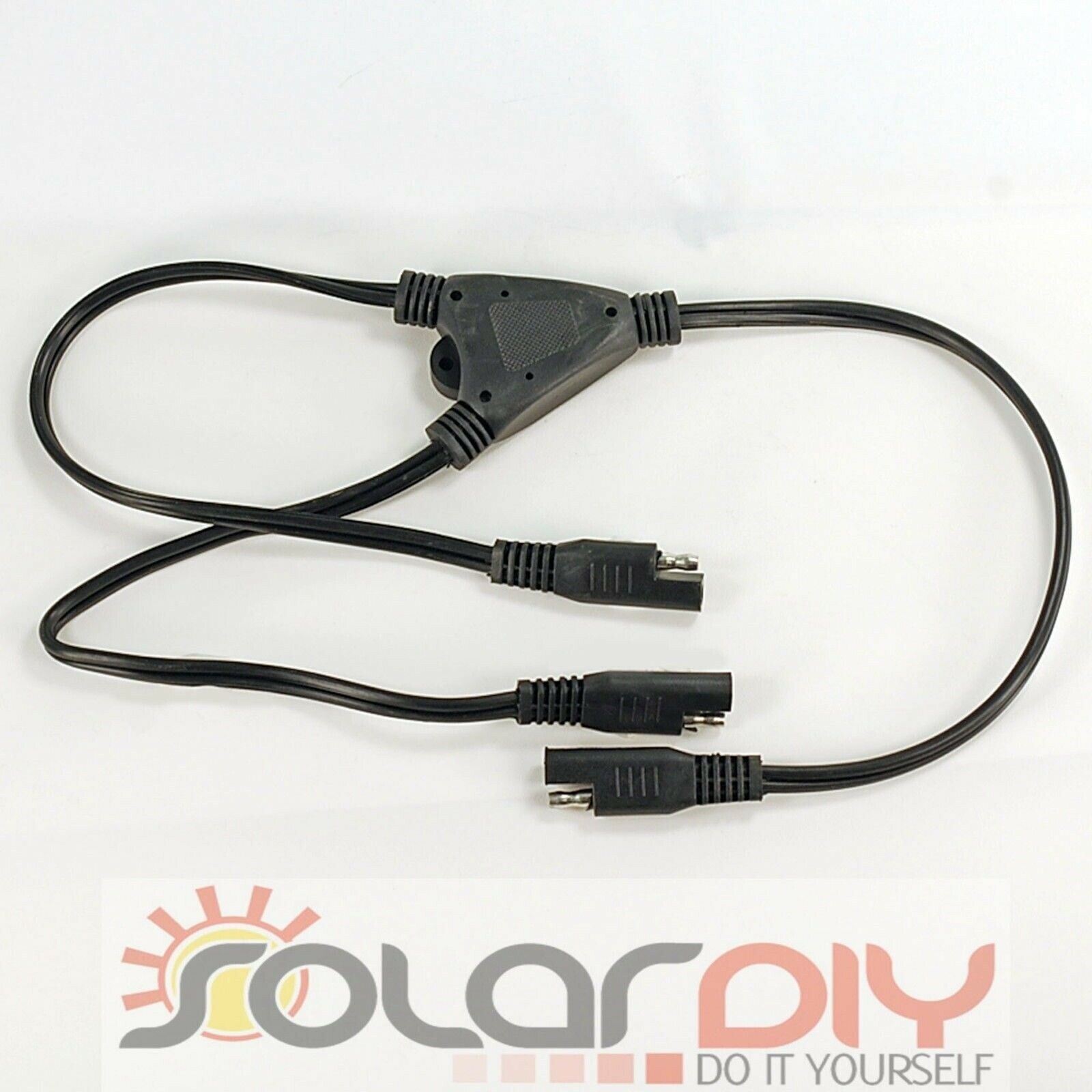 SAE Parallel Connectors 16 AWG DC Power Solar Automotive DIY Cable 2' long