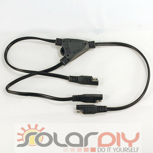 SAE Parallel Connectors 16 AWG DC Power Solar Automotive DIY Cable 2' long