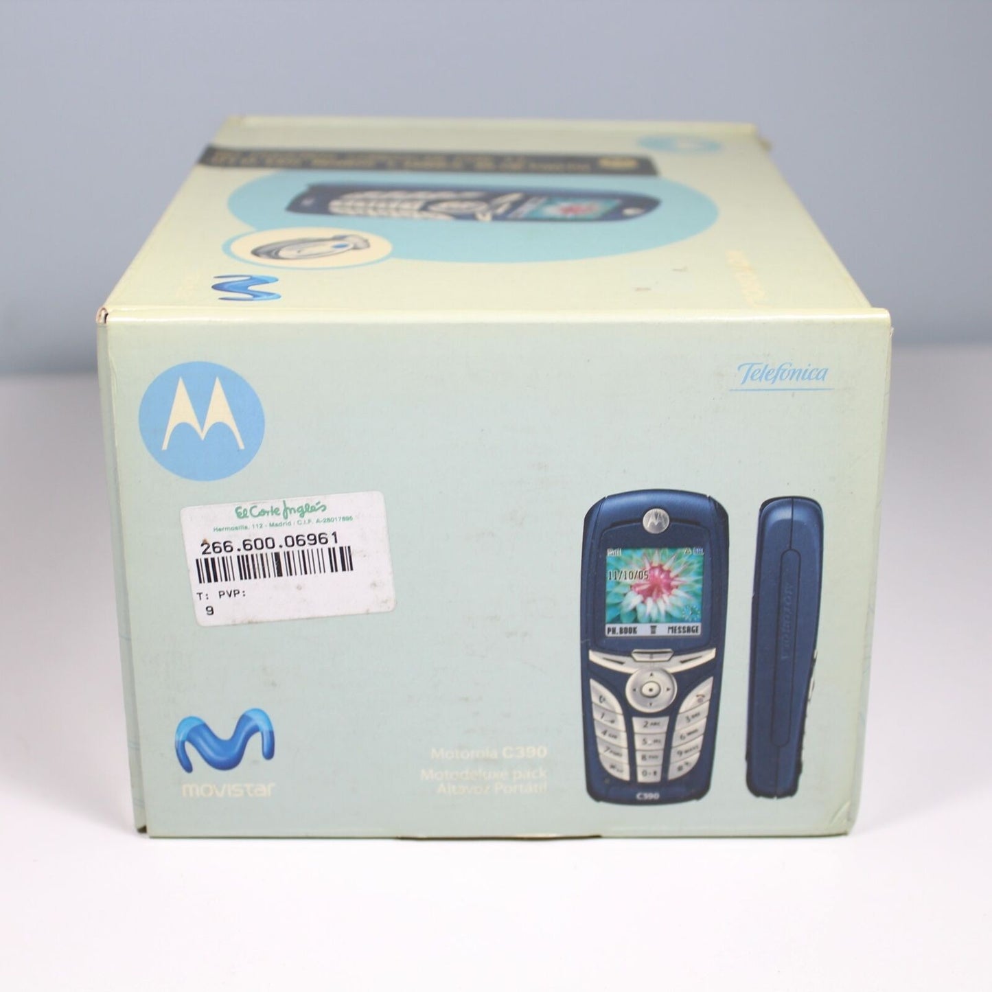 Rare Vintage Motorola C390 Movistar Phone International In Box Complete Mexico
