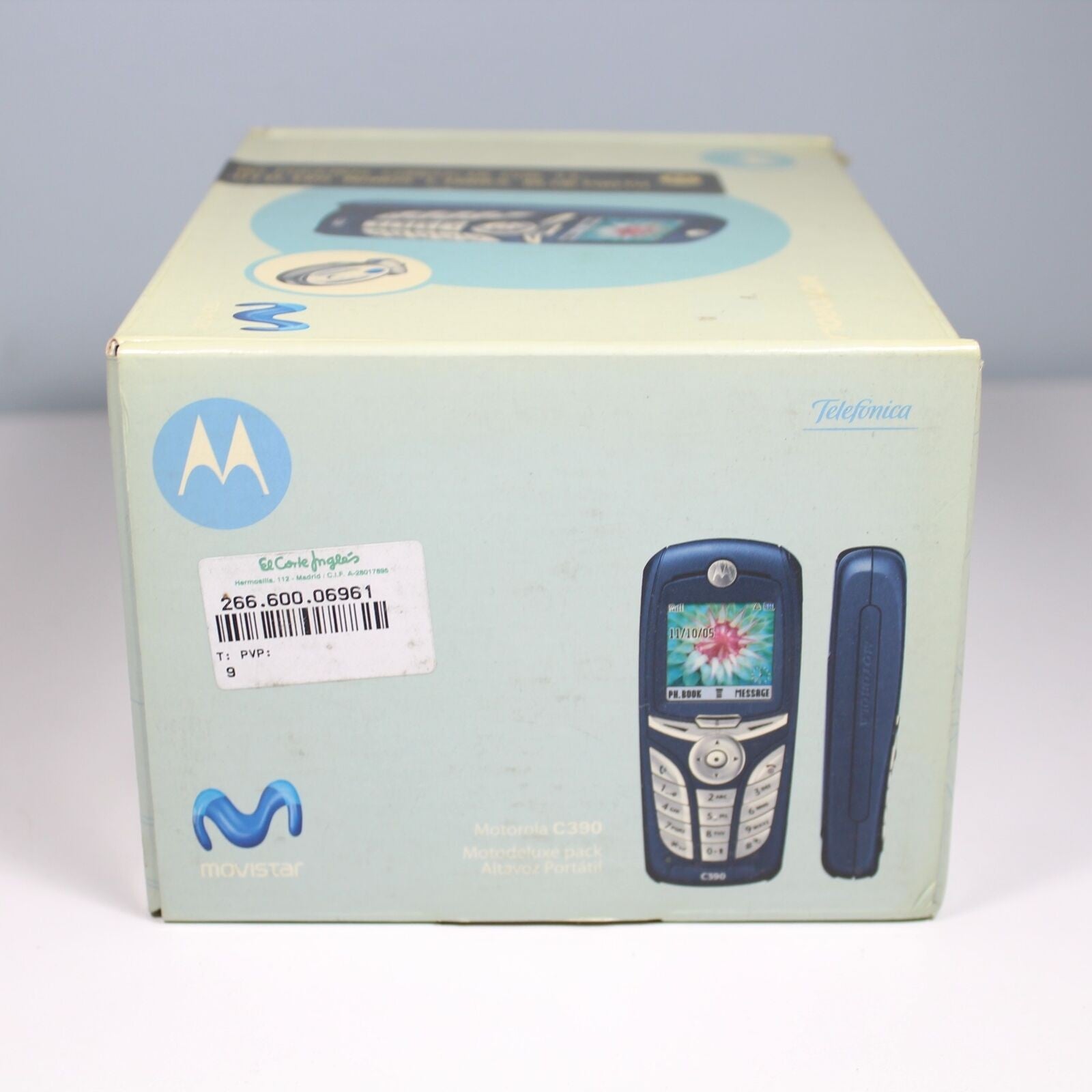 Rare Vintage Motorola C390 Movistar Phone International In Box Complete Mexico