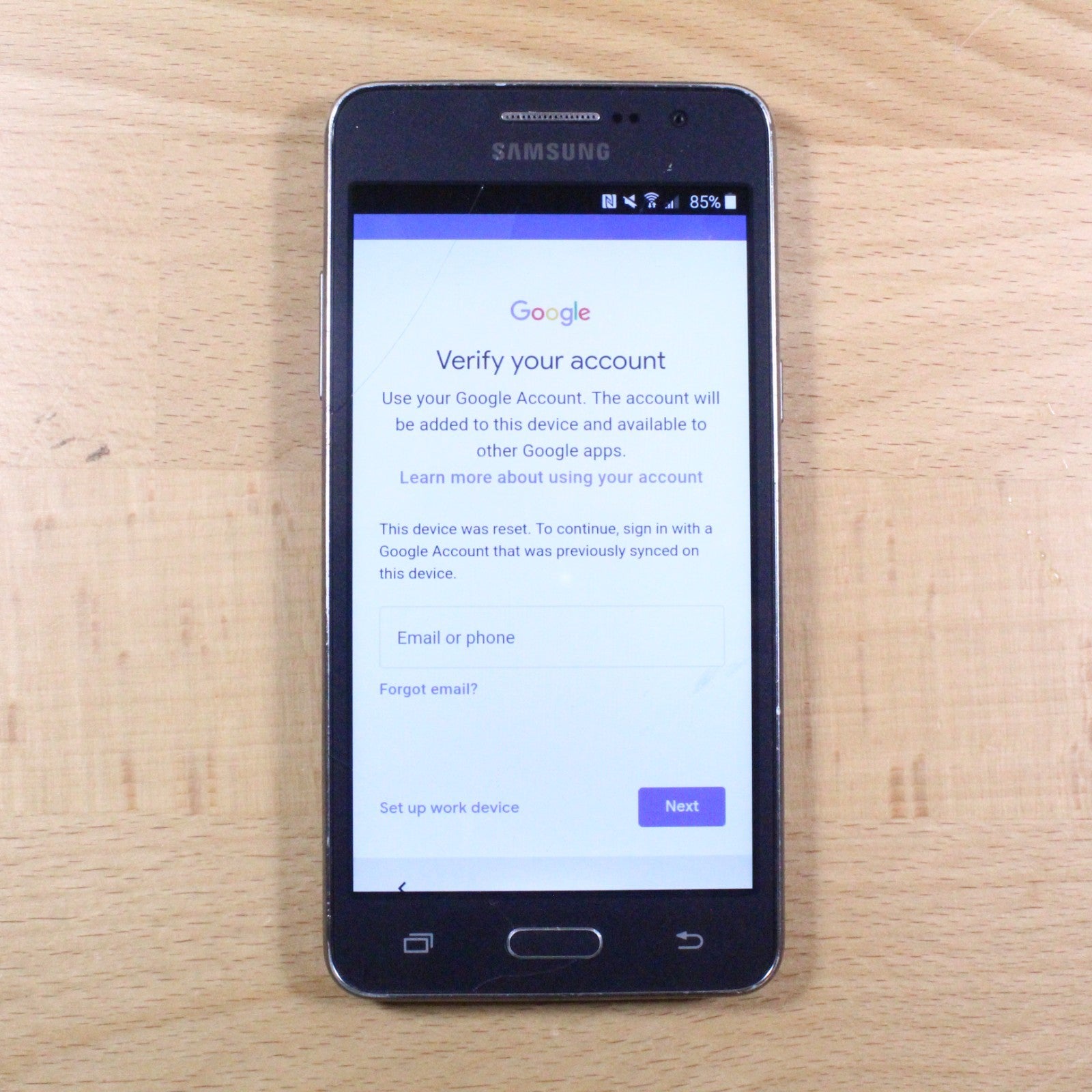 Samsung Galaxy Grand Prime G530T T-Mobile Gray Smartphone For Parts #331