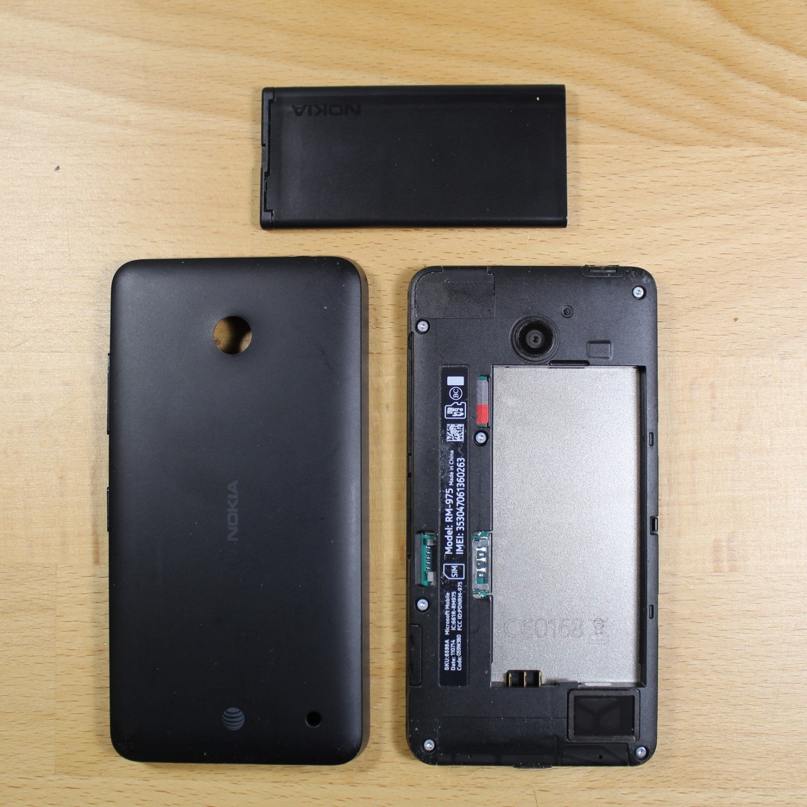 Nokia Lumia 635 AT&T Black Smartphone RM-975 Good #269