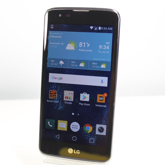 Vintage Classic LG Tribute 5 Boost Mobile 4G LTE Smartphone LS675 Black 8GB