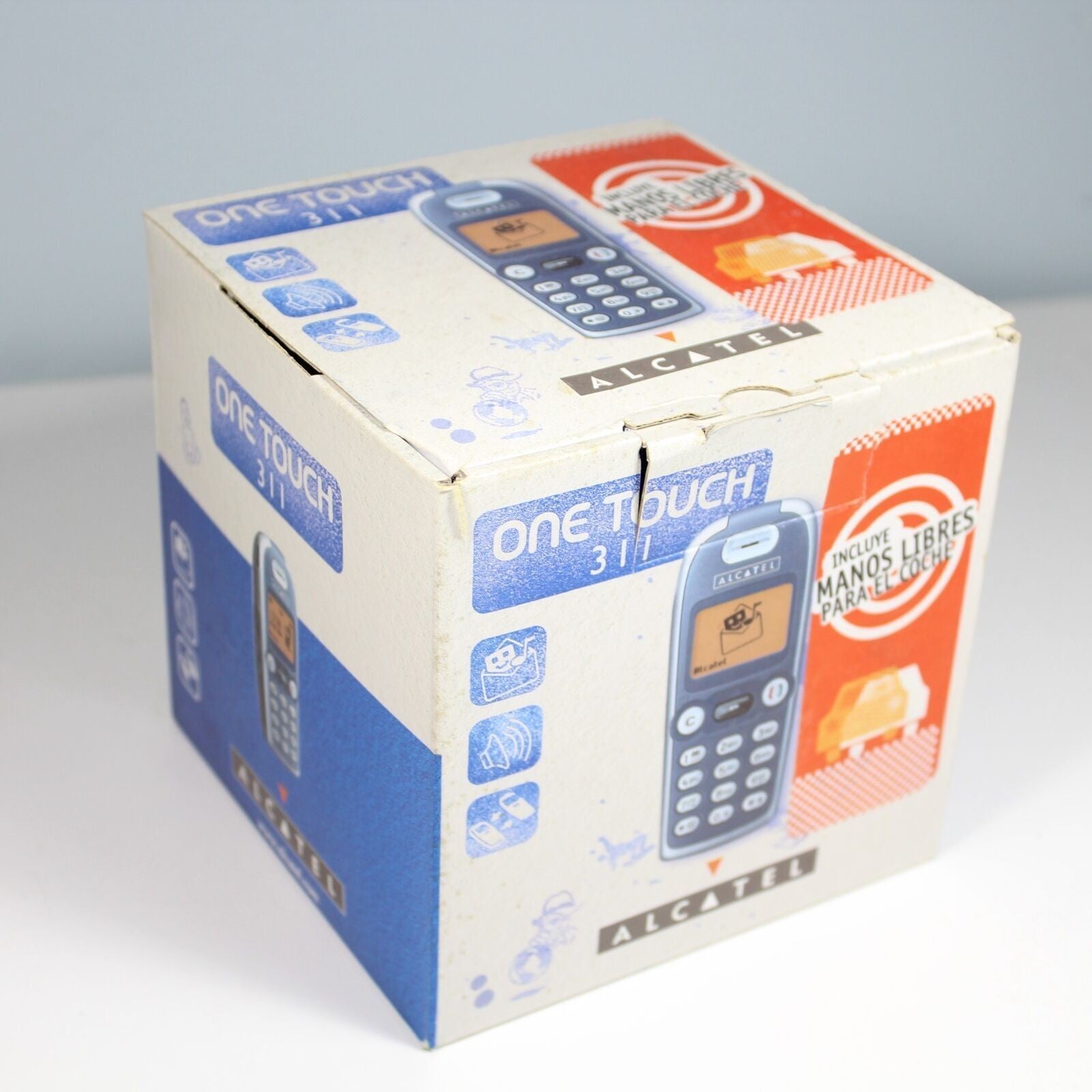Rare Vintage Alcatel OneTouch 311 International Classic Cell Phone 2001 BLUE