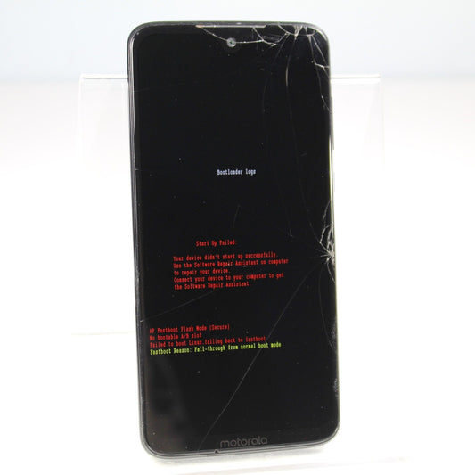 Motorola Moto G7 Power XT1962-1 Smartphone Black 64GB For Parts Repair