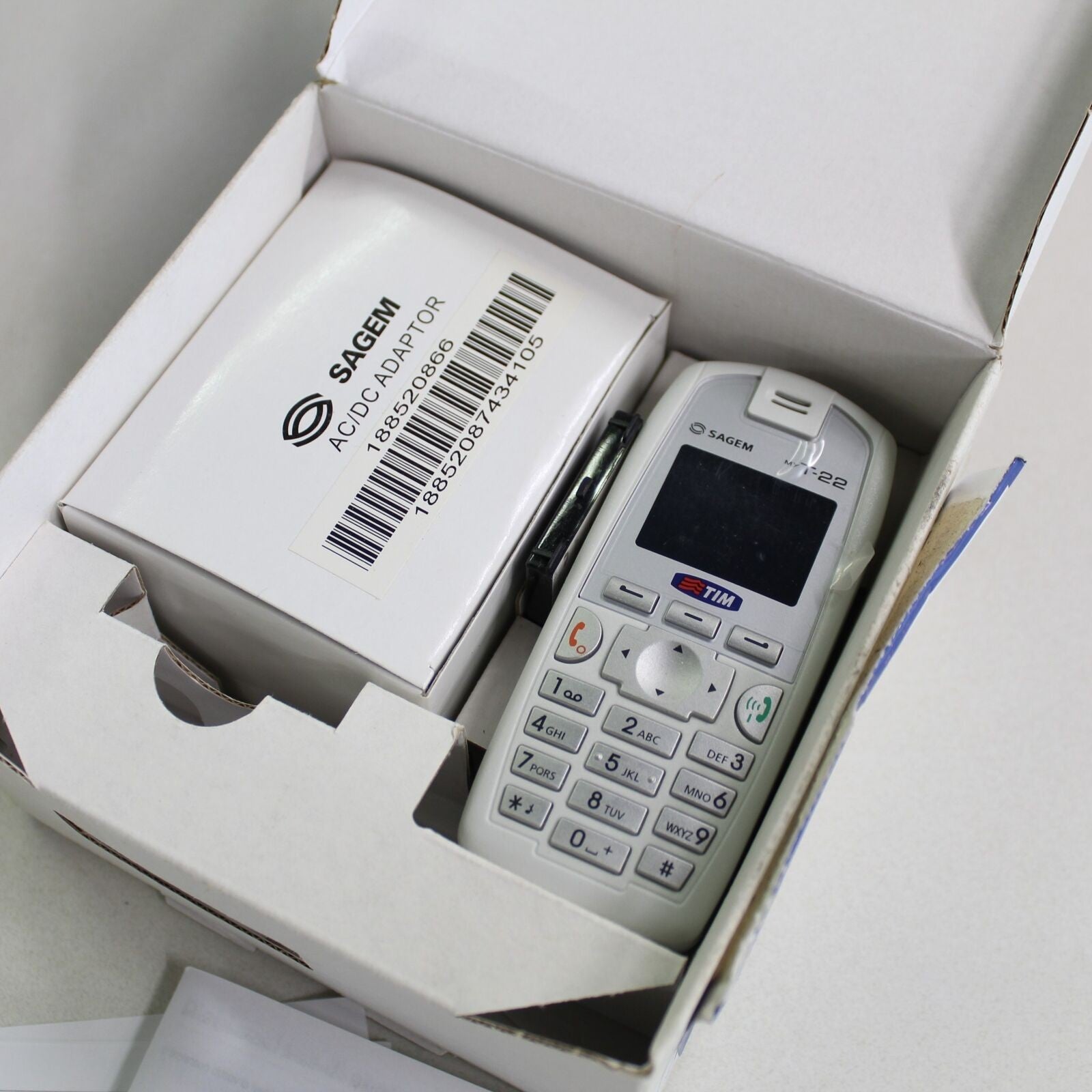 Rare Vintage Sagem myT-22 myX2-2 TIM Phone White In Box International Italian