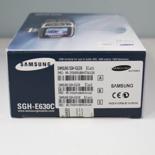 Rare Vintage Samsung SGH-E630C Olympics Phone In Box Black 2004 Worldwide
