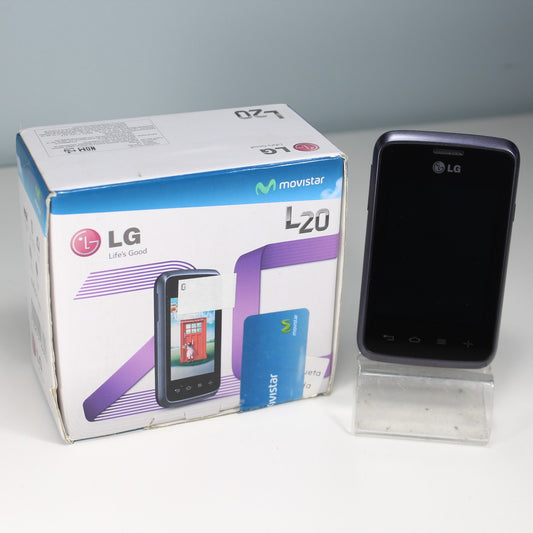 Rare Vintage LG L20 D100G Movistar Smartphone Black In Box Collectible