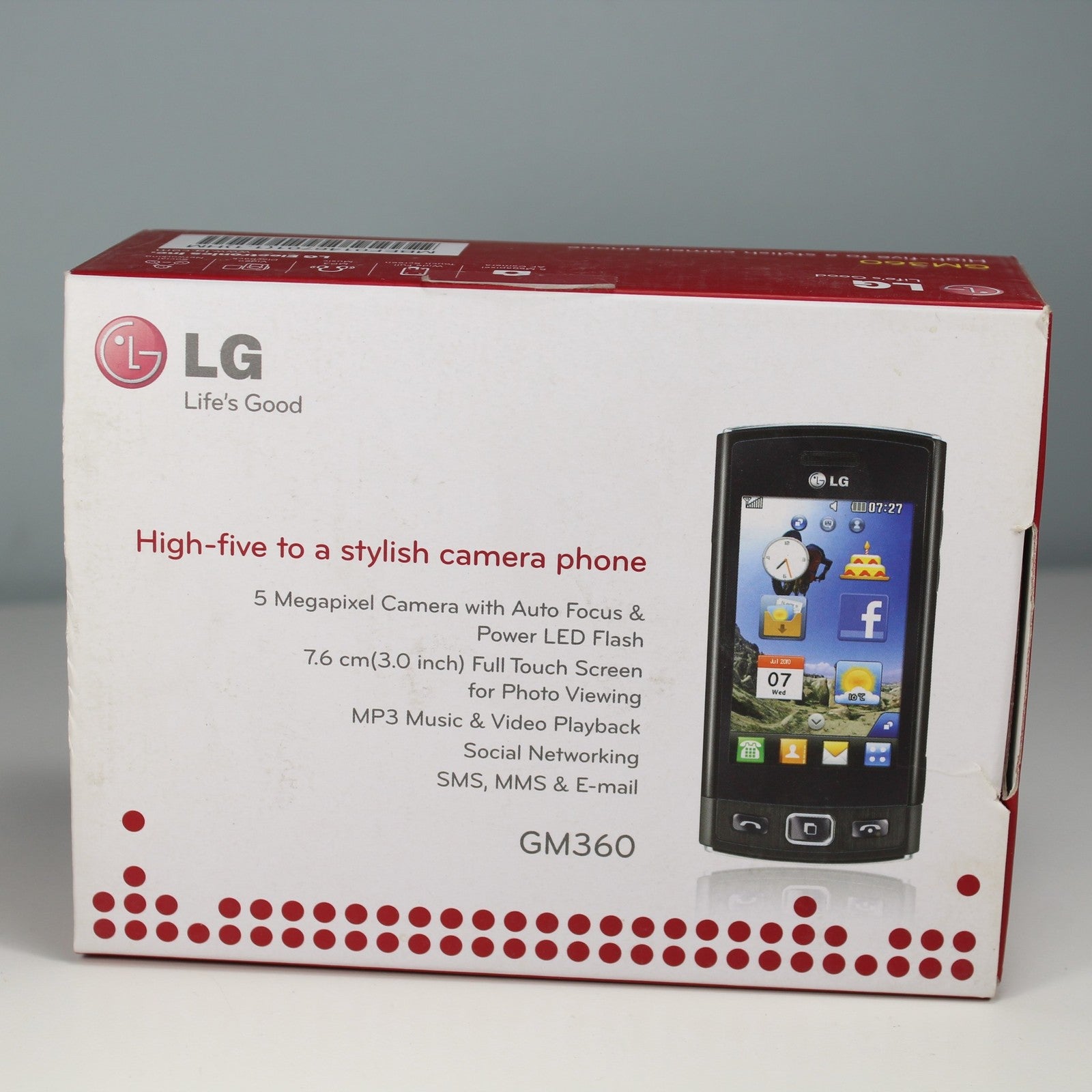 Rare Vintage LG GM360 T-Mobile Smartphone 2G Black 2010 In Box
