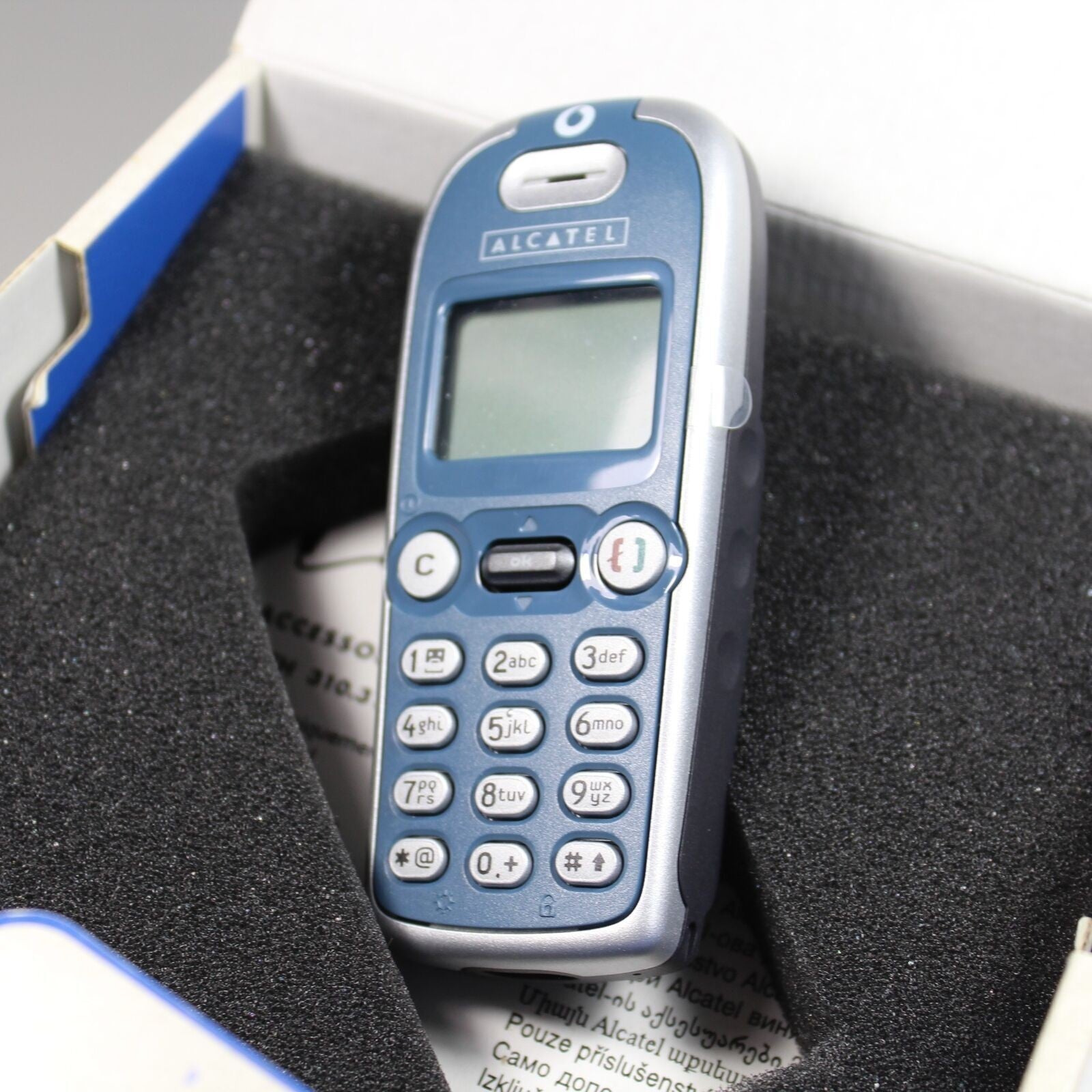 Rare Vintage Alcatel OneTouch 311 International Classic Cell Phone 2001 BLUE
