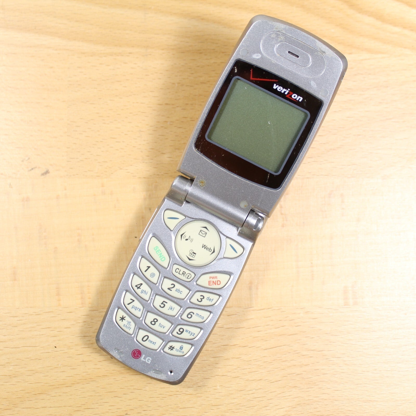 LG VX3100 Silver Verizon Cell Phone PTT Vintage Untested For Parts #175