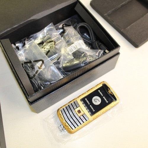 Unlocked Smartphone Luxury Gold Global Mobile G100 3Unlocked GSM Worldwide