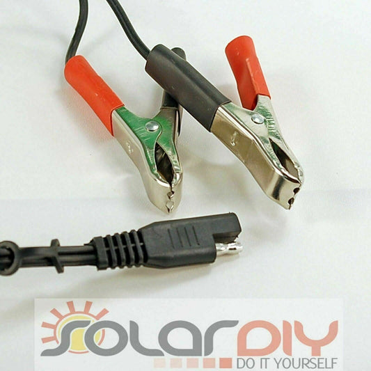 SAE Alligator Connector Battery Survival DC Solar Auto Power Trailer Plug Cable