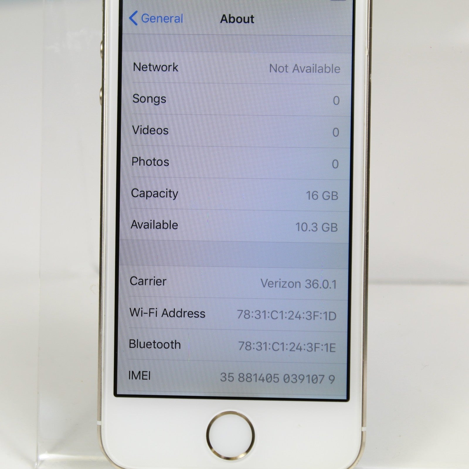 Vintage Apple iPhone 5s A1533 4G LTE Smartphone Gold 16GB Wifi Ready