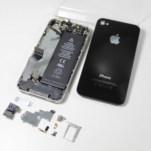 Apple iPhone 4S A1387 BLACK Motherboard Housing Assembly Part + Digitizer LCD 