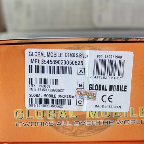 Unlocked World Wide Phone Global Mobile G1400 International Dual Sim In Box