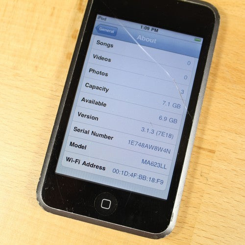 Rare Vintage Apple iPod Touch 1st Generation A1213 MP4 Player 8GB IOS