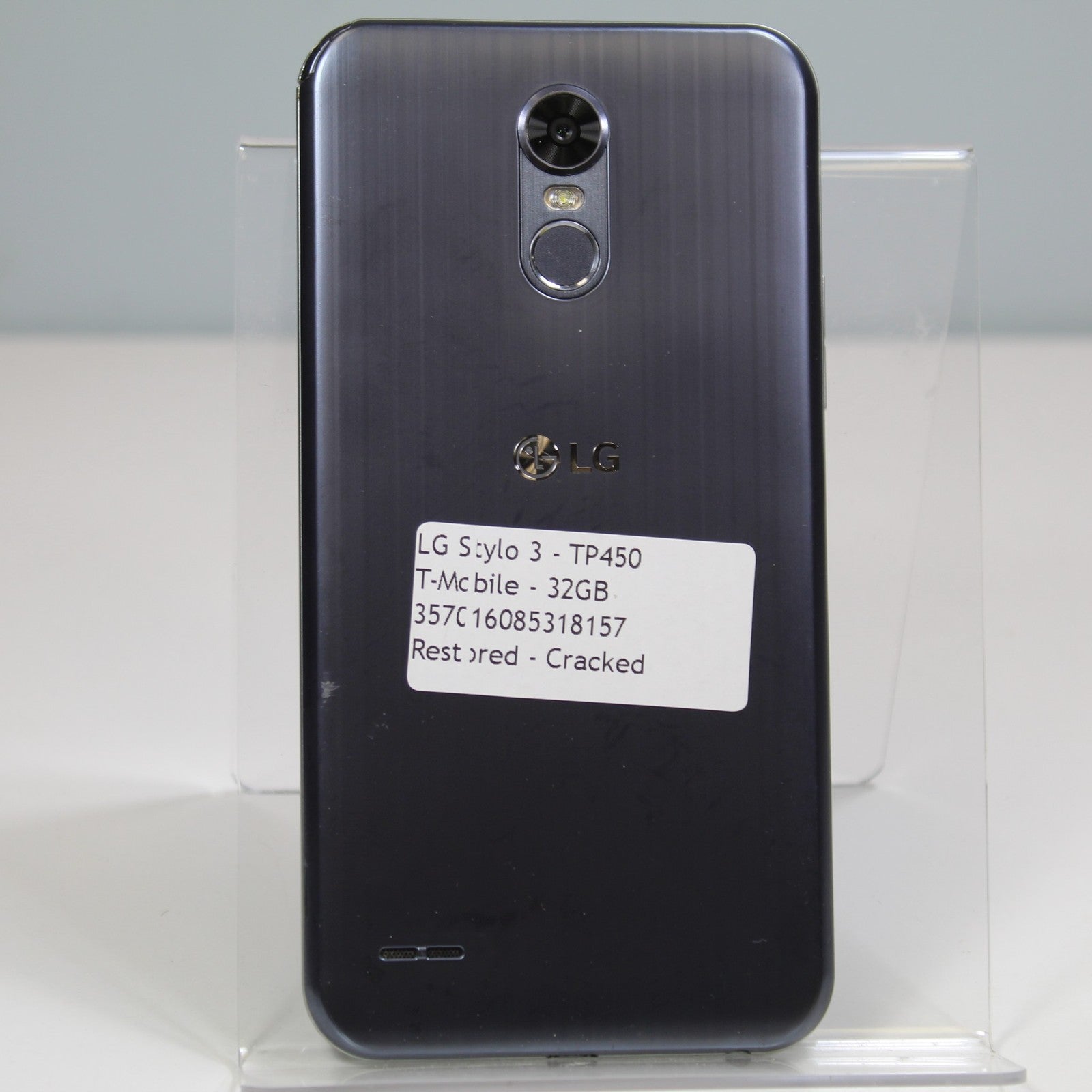 LG Stylo 3 T-Mobile Smartphone 4G LTE 32GB Gray ASIS For Parts