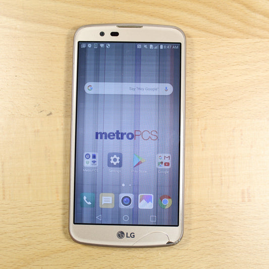 LG MS428 Metro Gold Smartphone Powers on Good #259