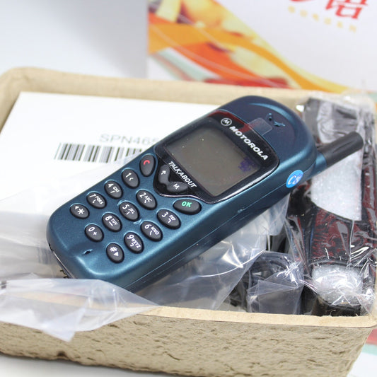 Vintage Motorola T189+ Phone Blue International In Box Collectible