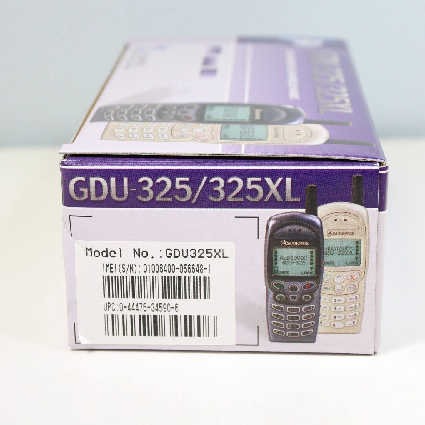 Rare Vintage Audiovox GDU-325/325XL Phone International Silver In Box Collect