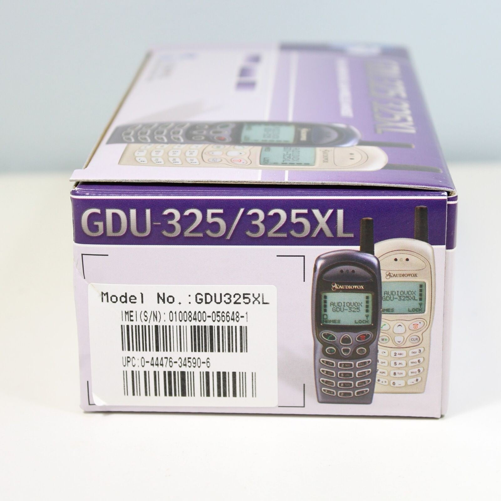 Rare Vintage Audiovox GDU-325/325XL Phone International Silver In Box Collect