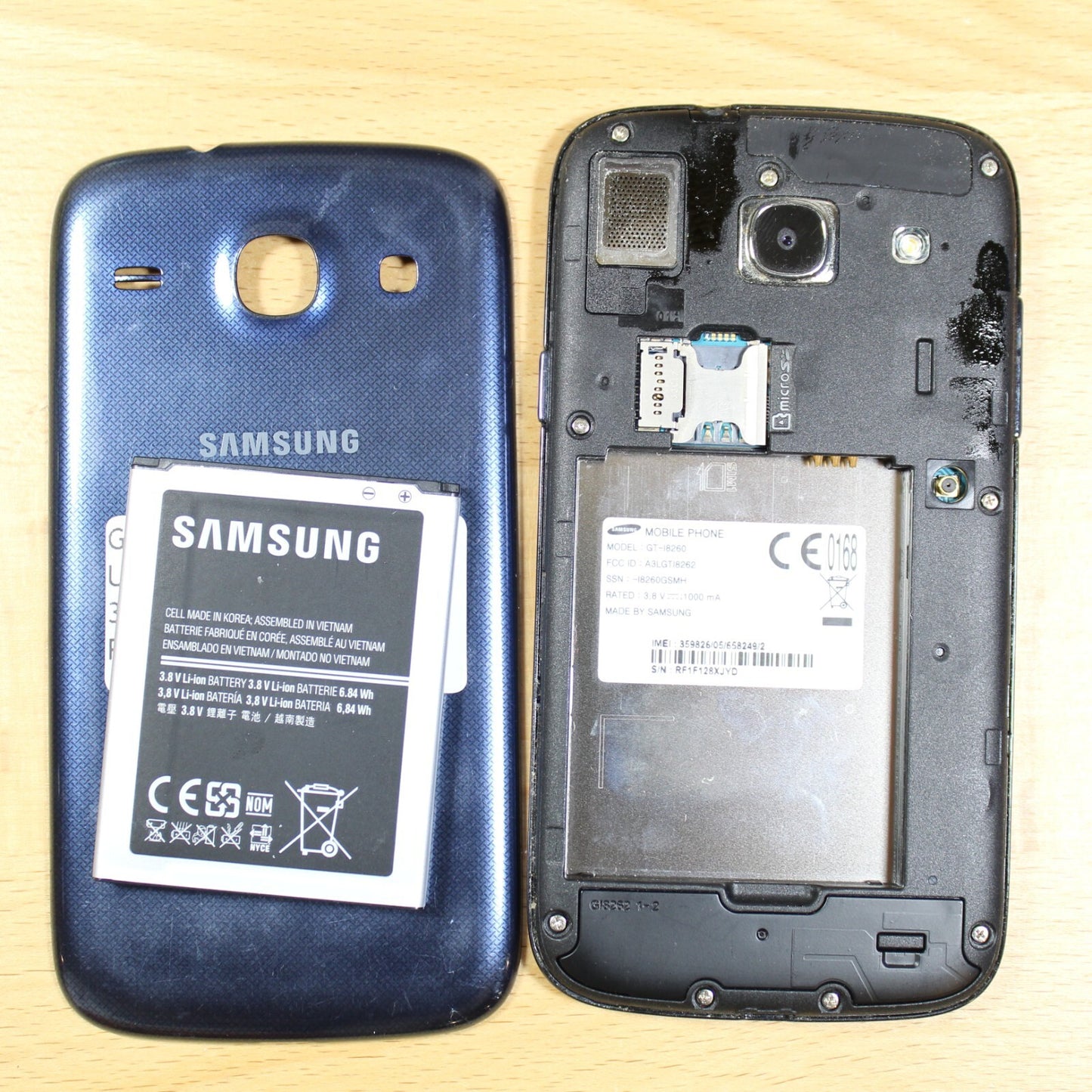 Samsung Galaxy Core GT-I8260 Unlocked 8GB Smartphone Good #138