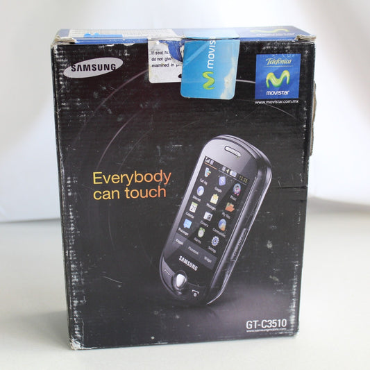 Rare Vintage Samsung GT-C3510 Movistar Phone White In Box Collectible Classic