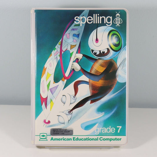 Vintage IBM PC & PC Jr Spelling Grade 7 American Educational Computer Excellent