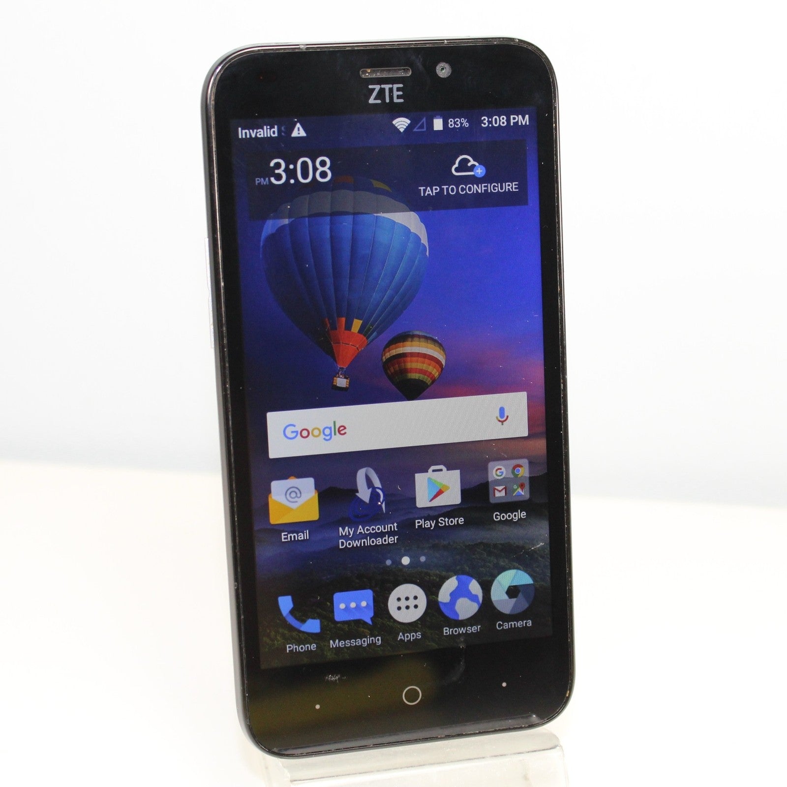  ZTE Avid Trio Z837VL (TracFone) 4G LTE Smartphone - Black, 8GB 