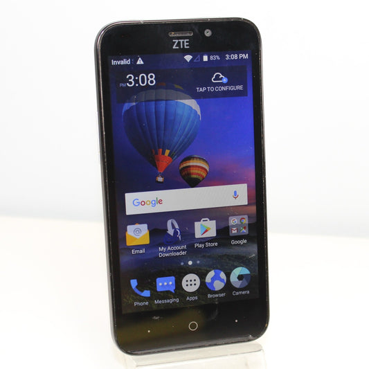  ZTE Avid Trio Z837VL (TracFone) 4G LTE Smartphone - Black, 8GB 