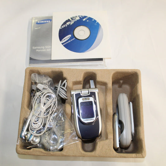 Rare Vintage Samsung SGH-Z107 TIM Silver Phone International In Box