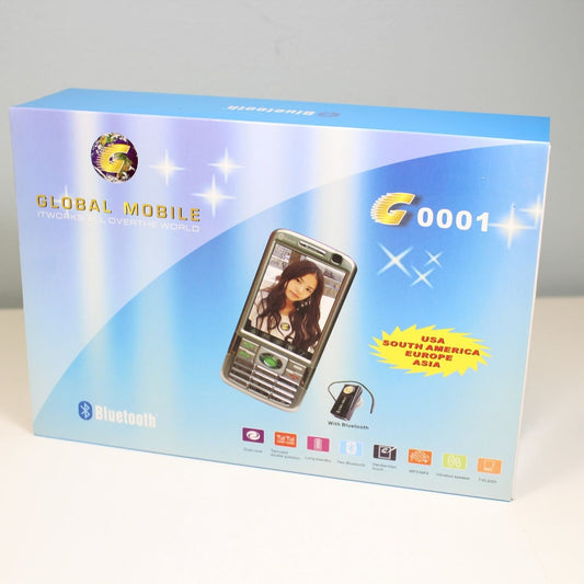 Unlocked Global Mobile Phone G0001 Silver International GSM Dual SIM In Box