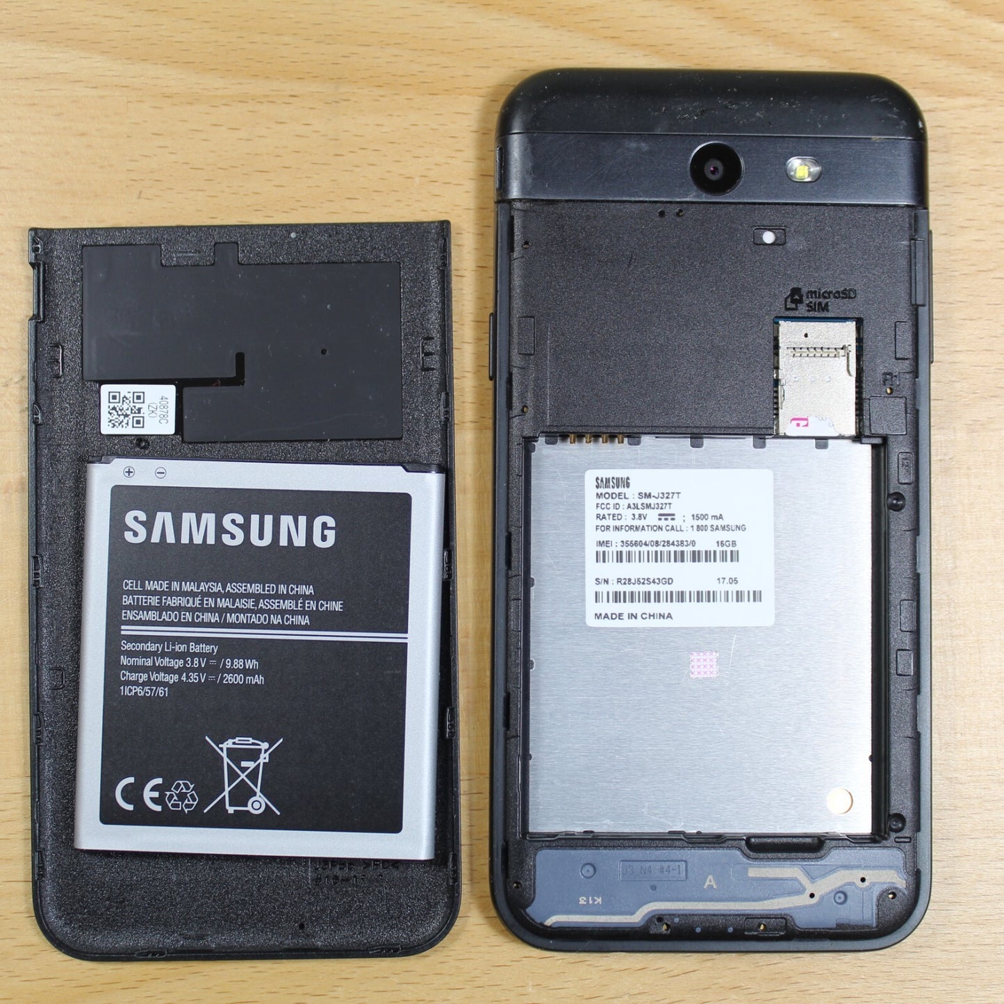 Samsung Galaxy J3 Prime T-Mobile SM-J327T1 16GB Smartphone Black Good #152