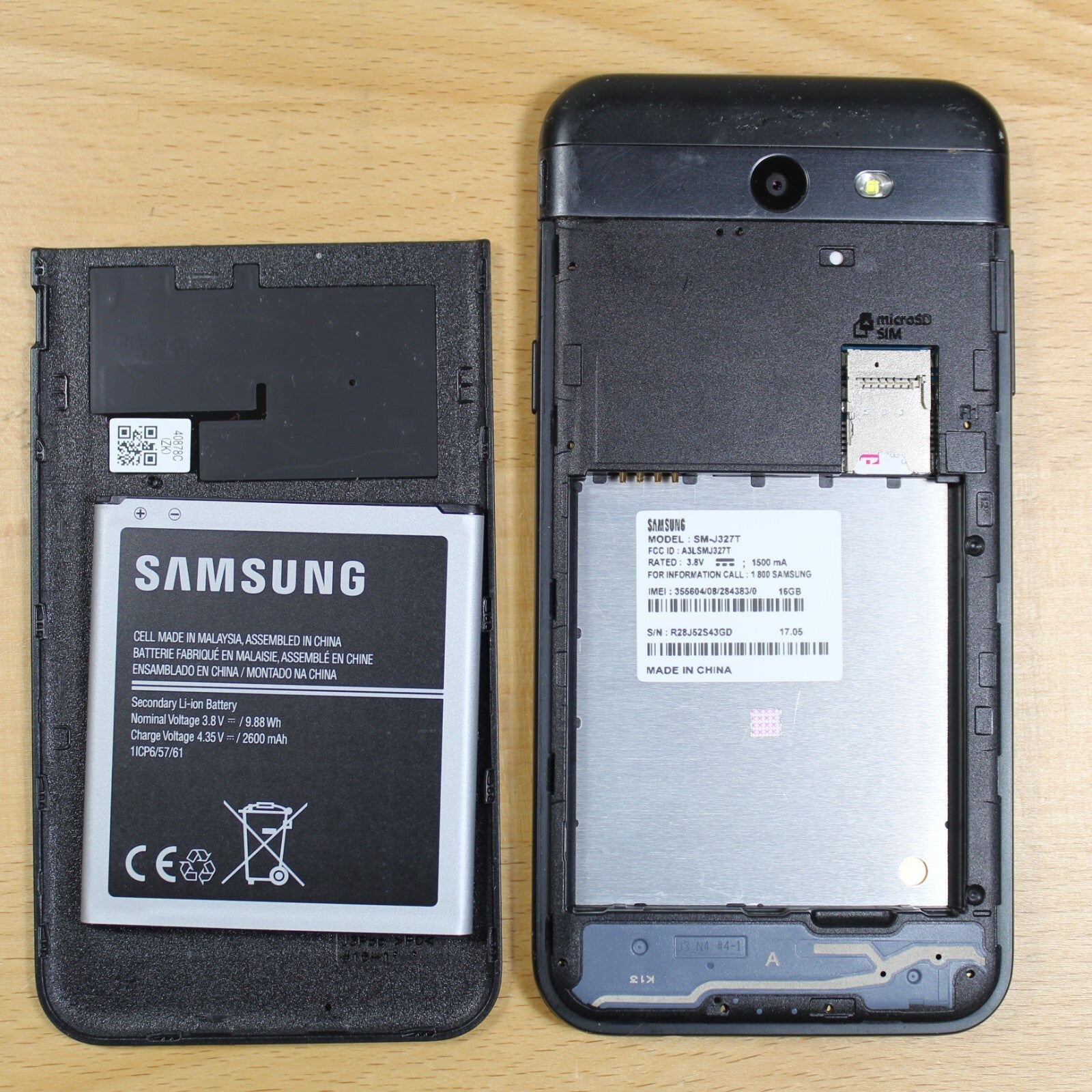Samsung Galaxy J3 Prime T-Mobile SM-J327T1 16GB Smartphone Black Good #152