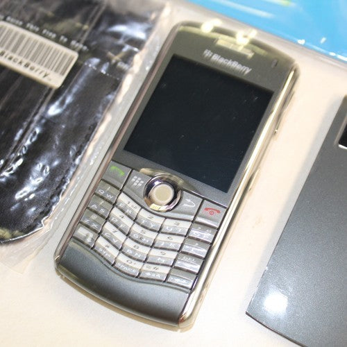 Rare Vintage BlackBerry 8110 Pearl Vodafone Gray Phone Collectible Classic