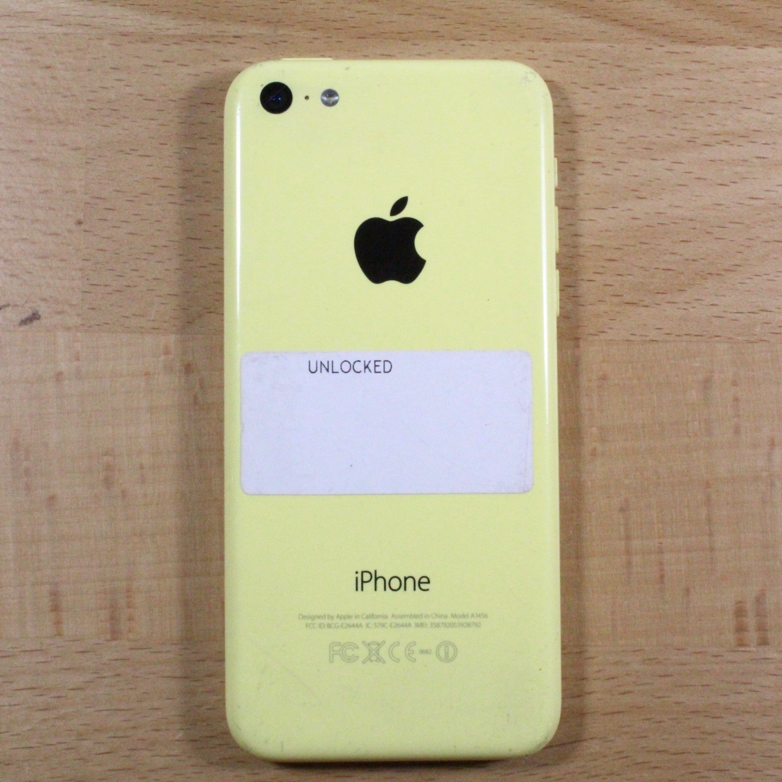 Apple iPhone 5c A1456 Yellow Unlocked Smartphone For Parts #345