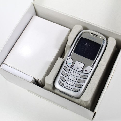 Rare Vintage Siemens A65 TIM Phone Silver 2004 In Box Italian International