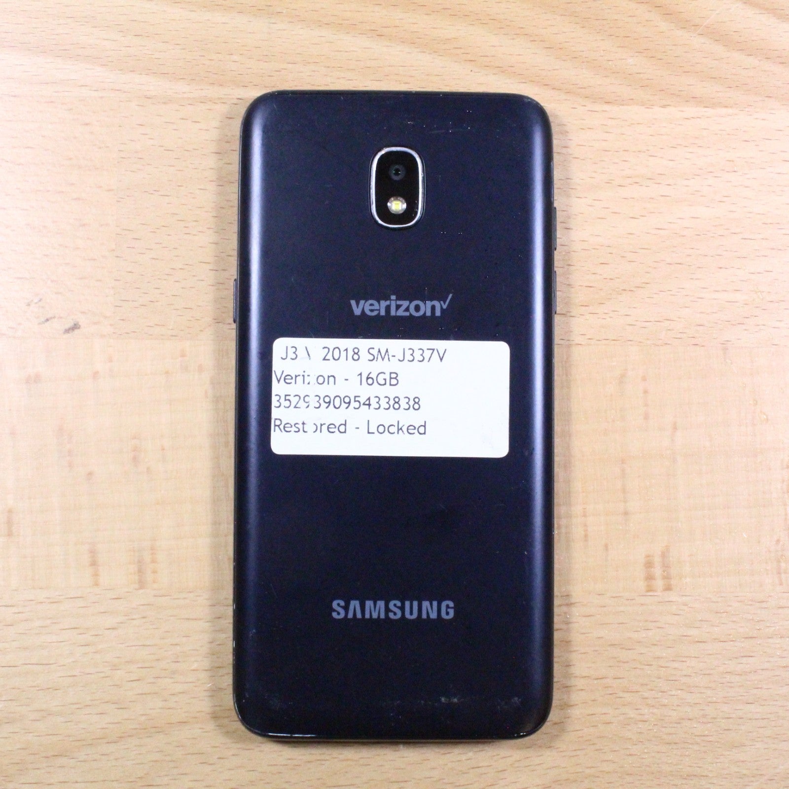 Samsung J3 J337V Verizon Black Smartphone For Parts #330