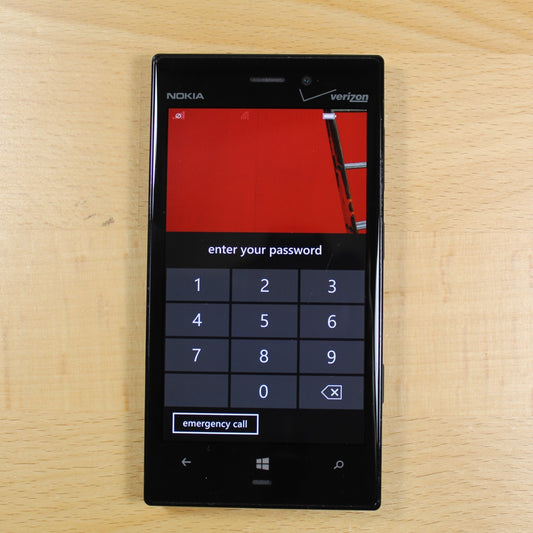 Nokia Lumia 928 verizon Black Smartphone Good #271