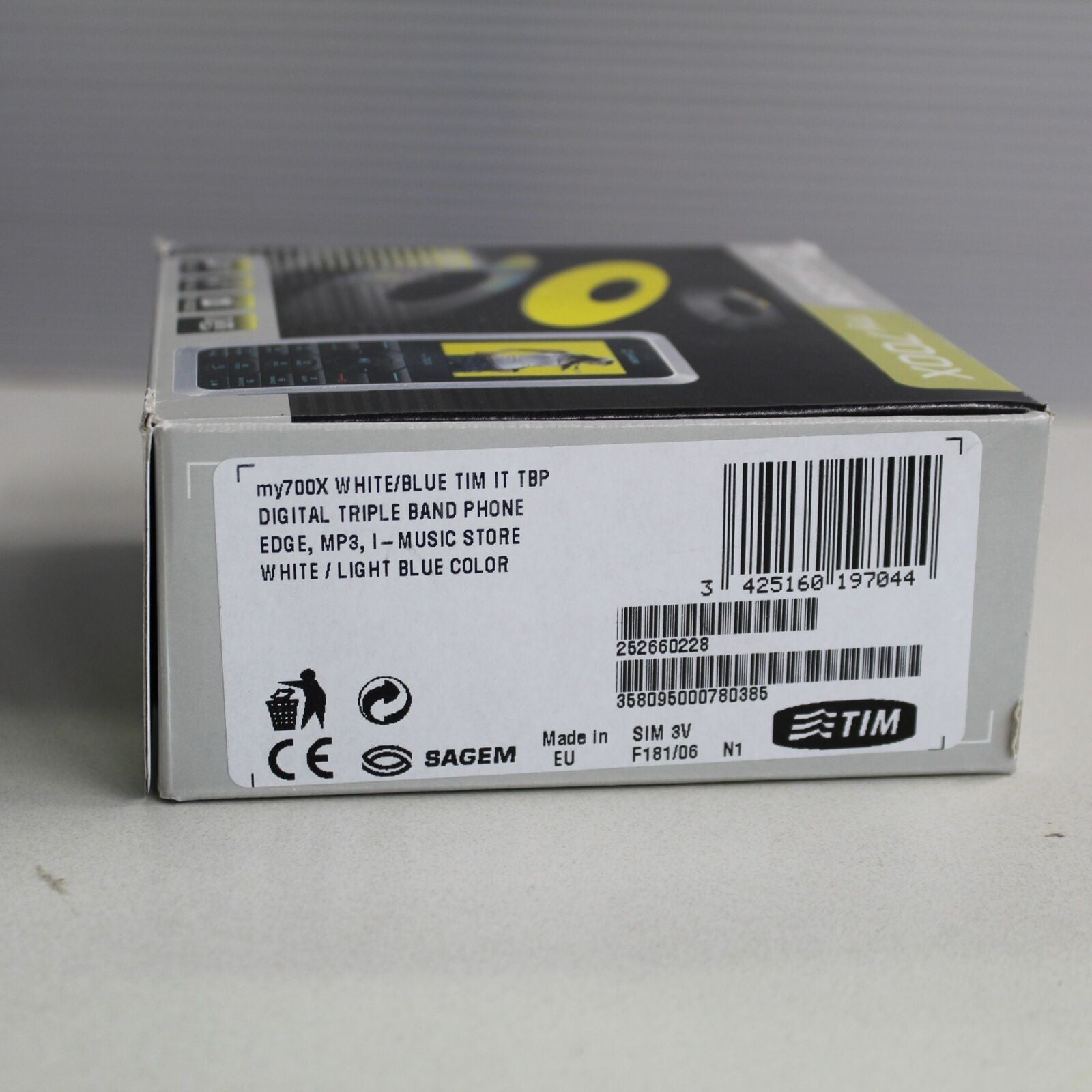 Rare Vintage Sagem my700x TIM Pone White International In Box Italian Collect