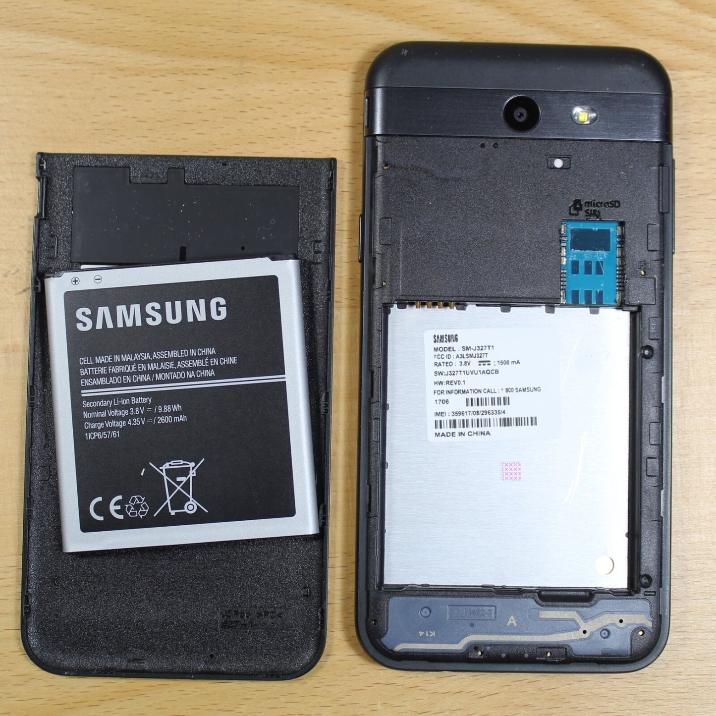 Samsung Galaxy J3 Prime SM-J327T1 16GB Smartphone Black Good #151