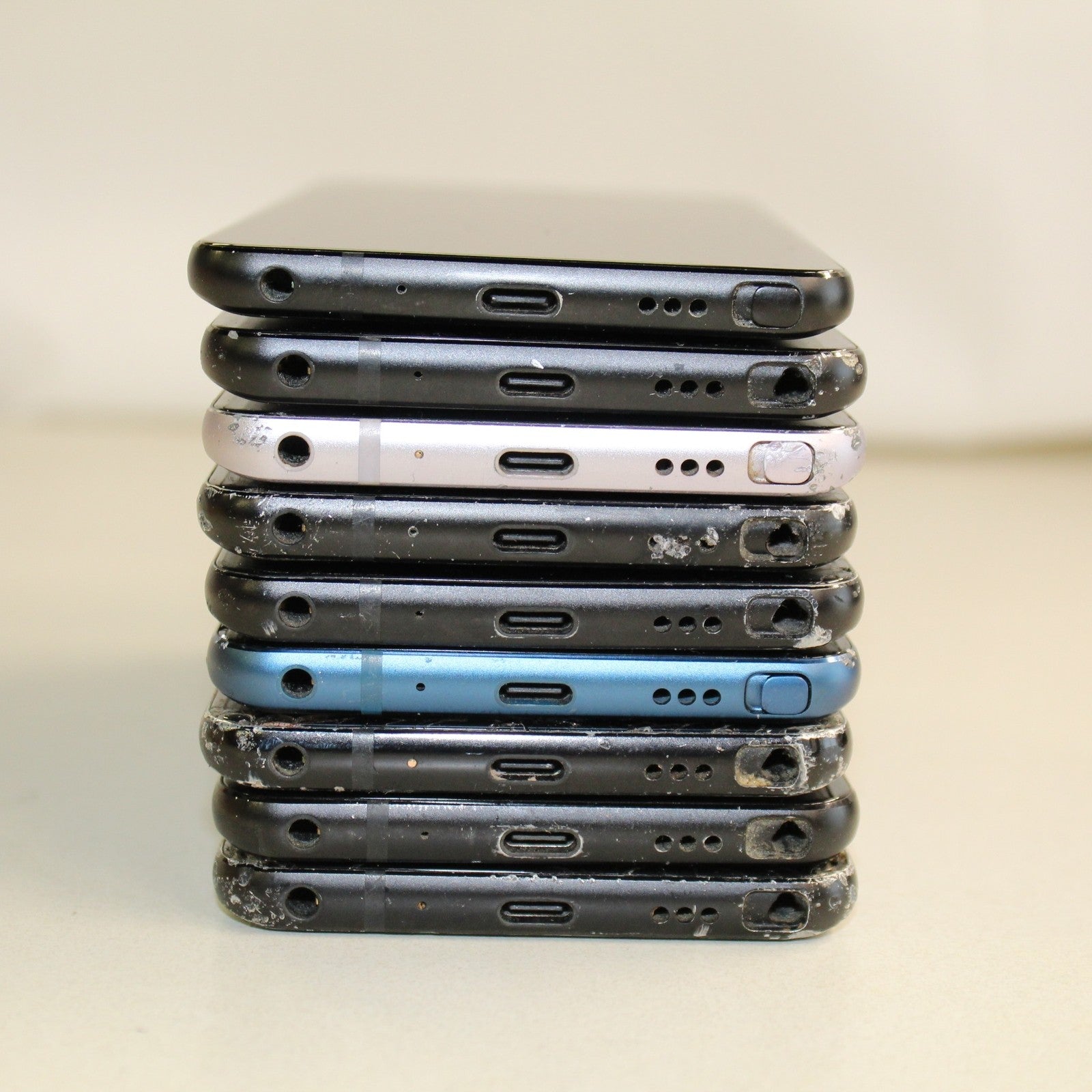 Vintage LG Stylo 4 Mix Smartphone Black Lot of 9 For Parts ASIS