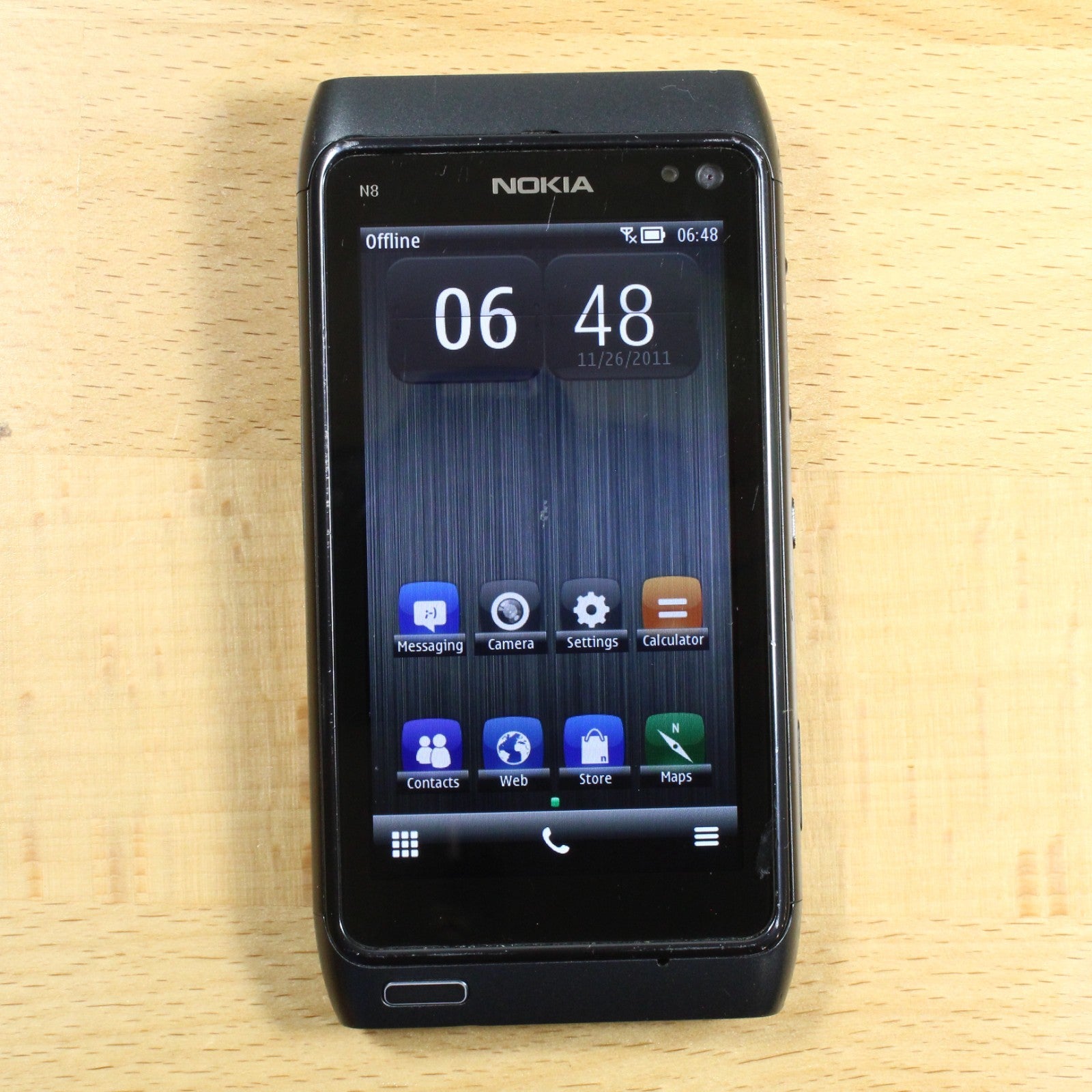Nokia N8-00 Black Smartphone For Parts #401